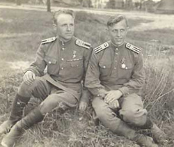 В летних лагерях Муромского военного             училища. 1946г.